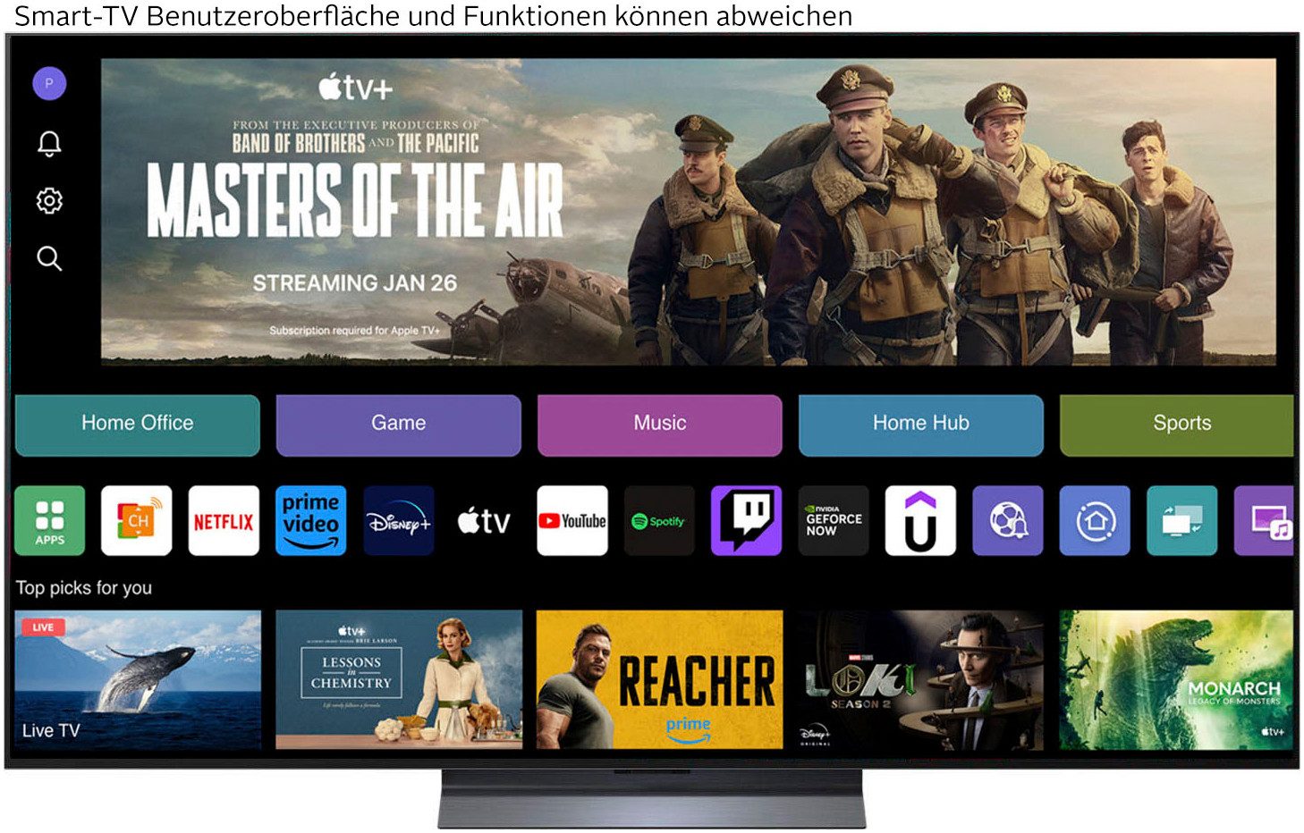 LG OLED65C5ELB OLED-Fernseher (164 cm/65 Zoll, 4K Ultra HD, Smart-TV)