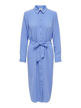 JACQUELINE de YONG Shirtkleid Blusenkleid zum Binden Langarm Dress JDYDIVYA (knielang) 6789 in Blau