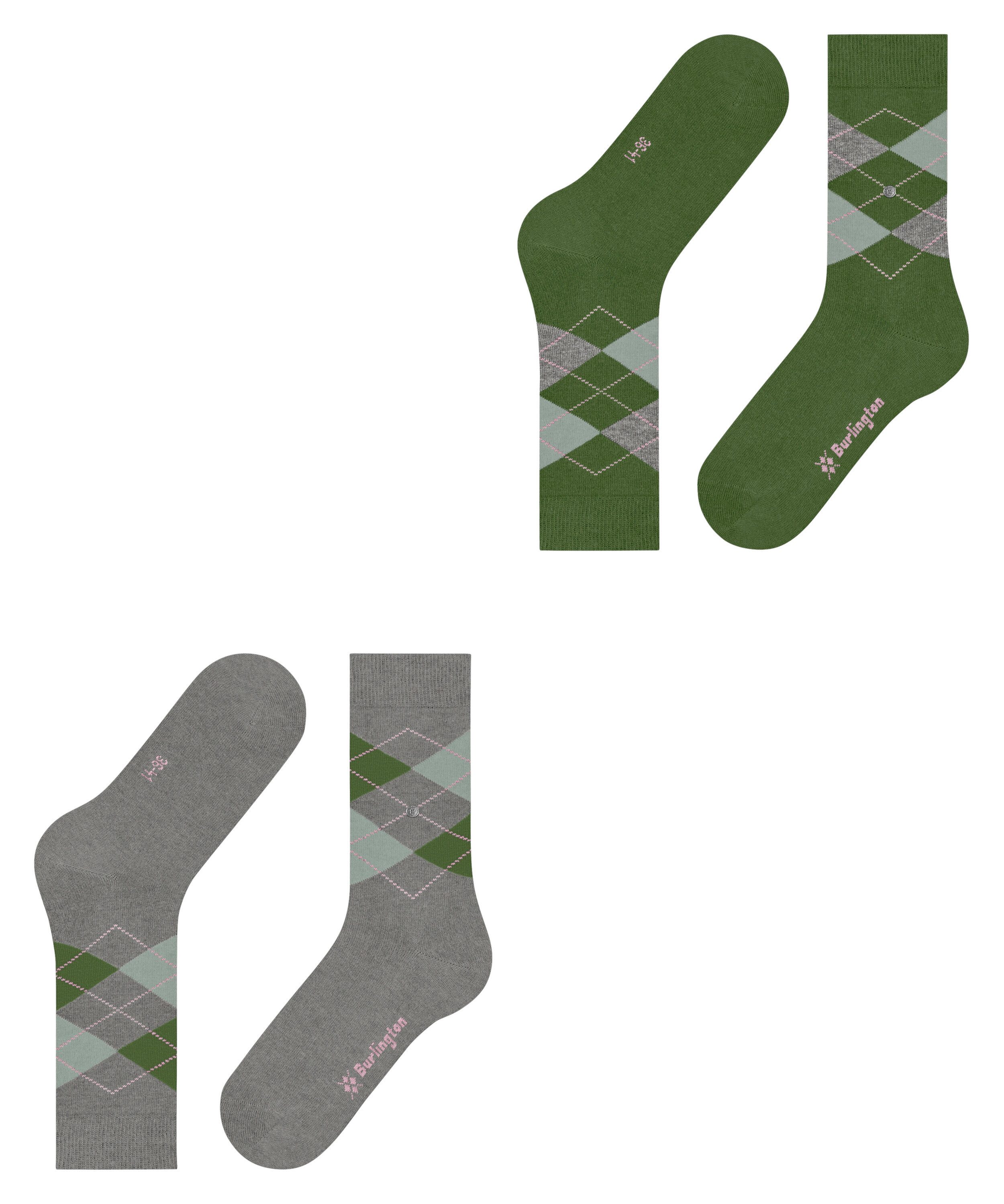 Burlington Socken Burlington Everyday Argyle Damen (2-Paar) – Bild 5 von 5