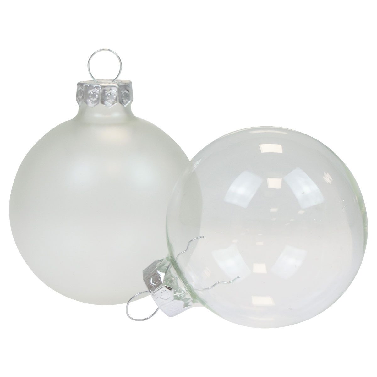 Kaemingk Weihnachtsbaumkugel Christbaumkugeln aus Glas für edle Weihnachtsdekoration, 6 Stück
