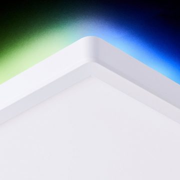 my home LED Panel Nane, CCT - über Fernbedienung, LED fest integriert, warmweiß - kaltweiß, Hintergrundbeleuchtung mit Regenbogeneffekt,CCTFarbtemperatursteuerung