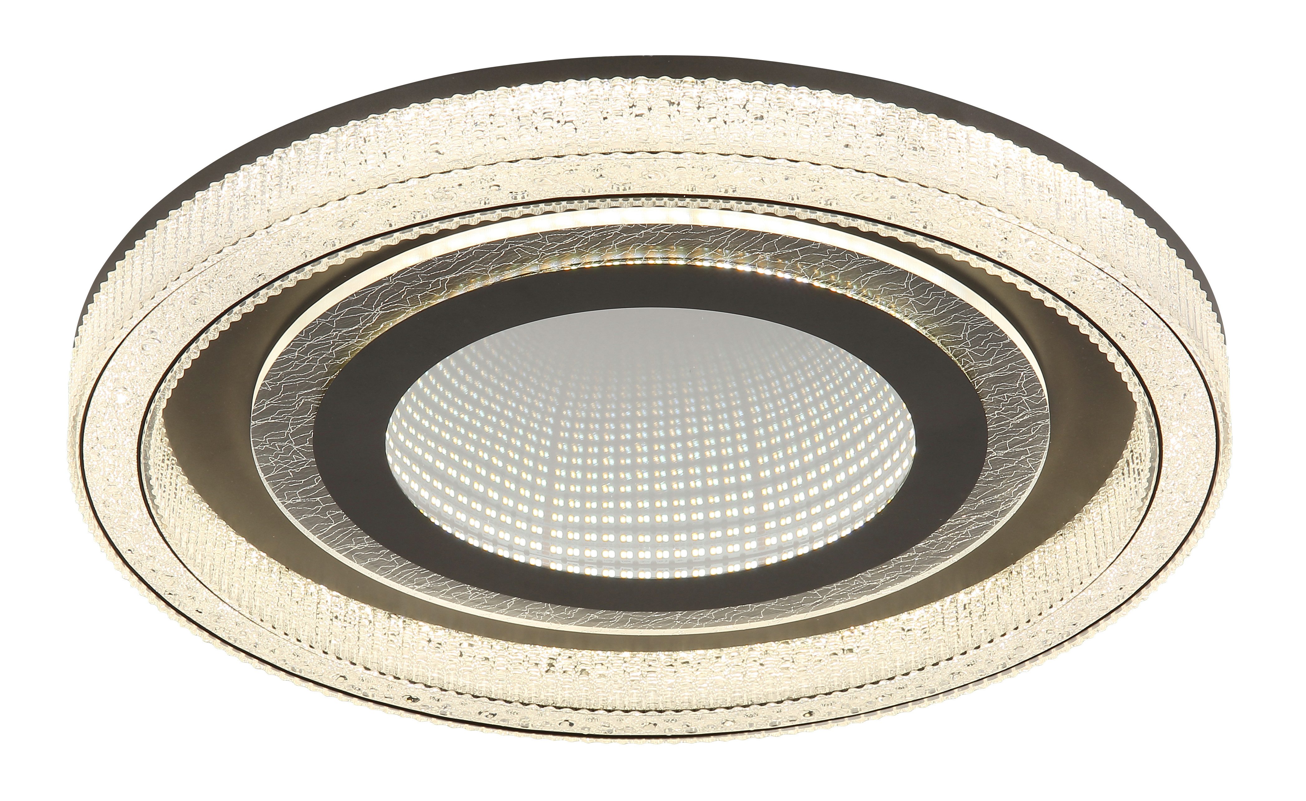 GLOBO LIGHTING LED Deckenleuchte ALSUNA, Dimmfunktion, Memoryfunktion, Nachtlichtfunktion, mehrere Helligkeitsstufen, LED fest integriert, Deckenlampe/rund/Wohnzimmer/Schlafzimmer/modern