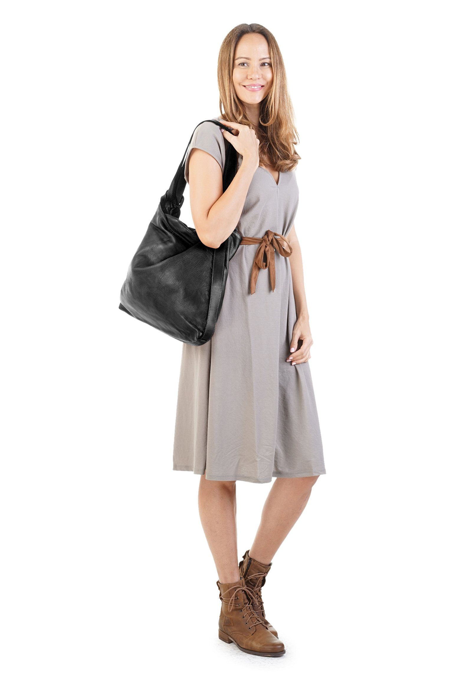 forty° Shopper (1-tlg), echt Leder, Made in Italy