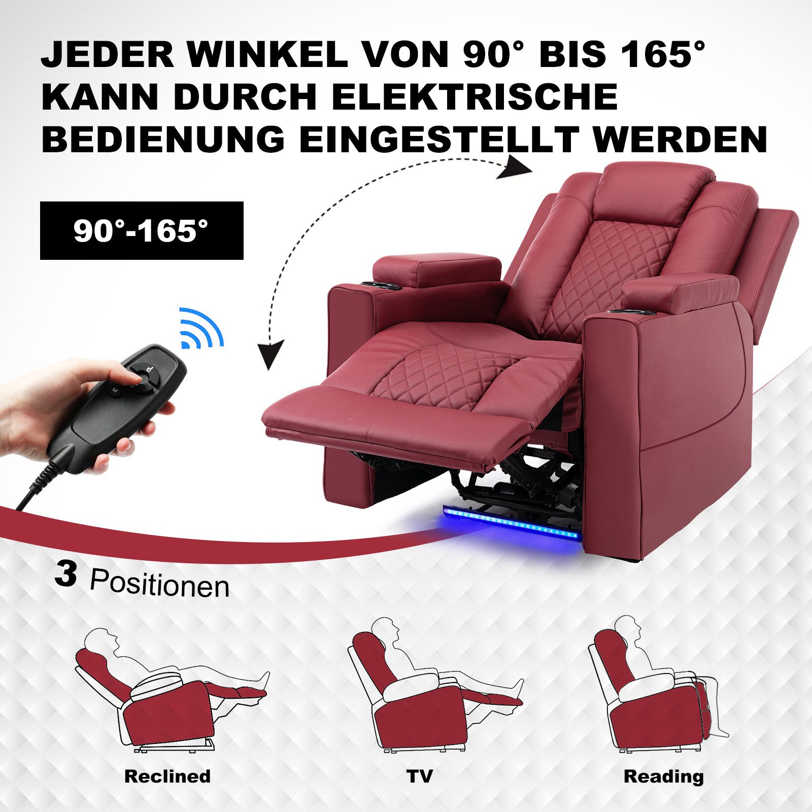 COMHOMA Relaxsessel Elektrisch Massagesessel mit Massagefunktion, günstig online kaufen