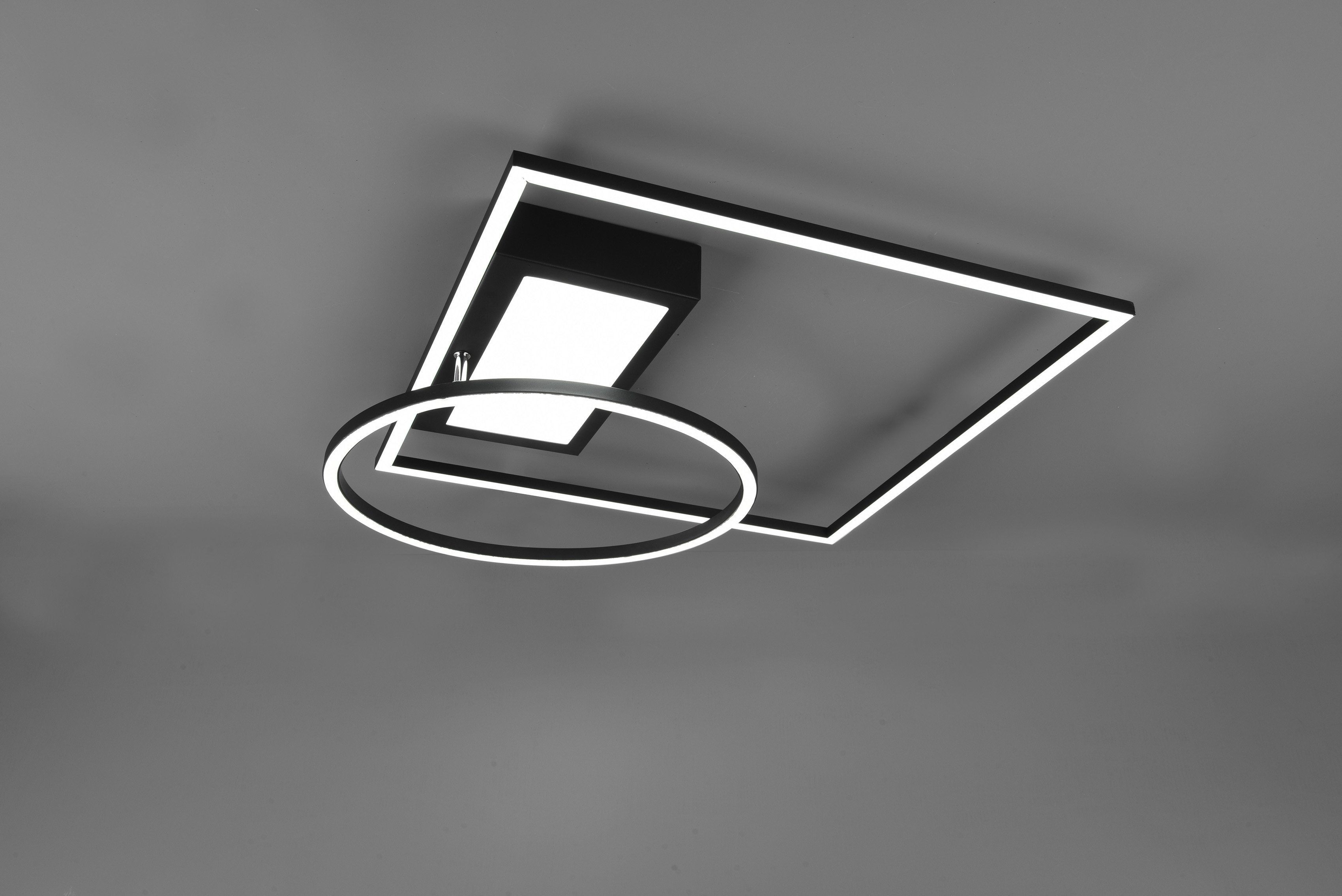 TRIO Leuchten LED Deckenleuchte Memory intgrierter Farbwechsler, Dimmer, stufenlos Downey, Lichtfarbe LED fest einstellbar, Dimmer Funktion, integriert