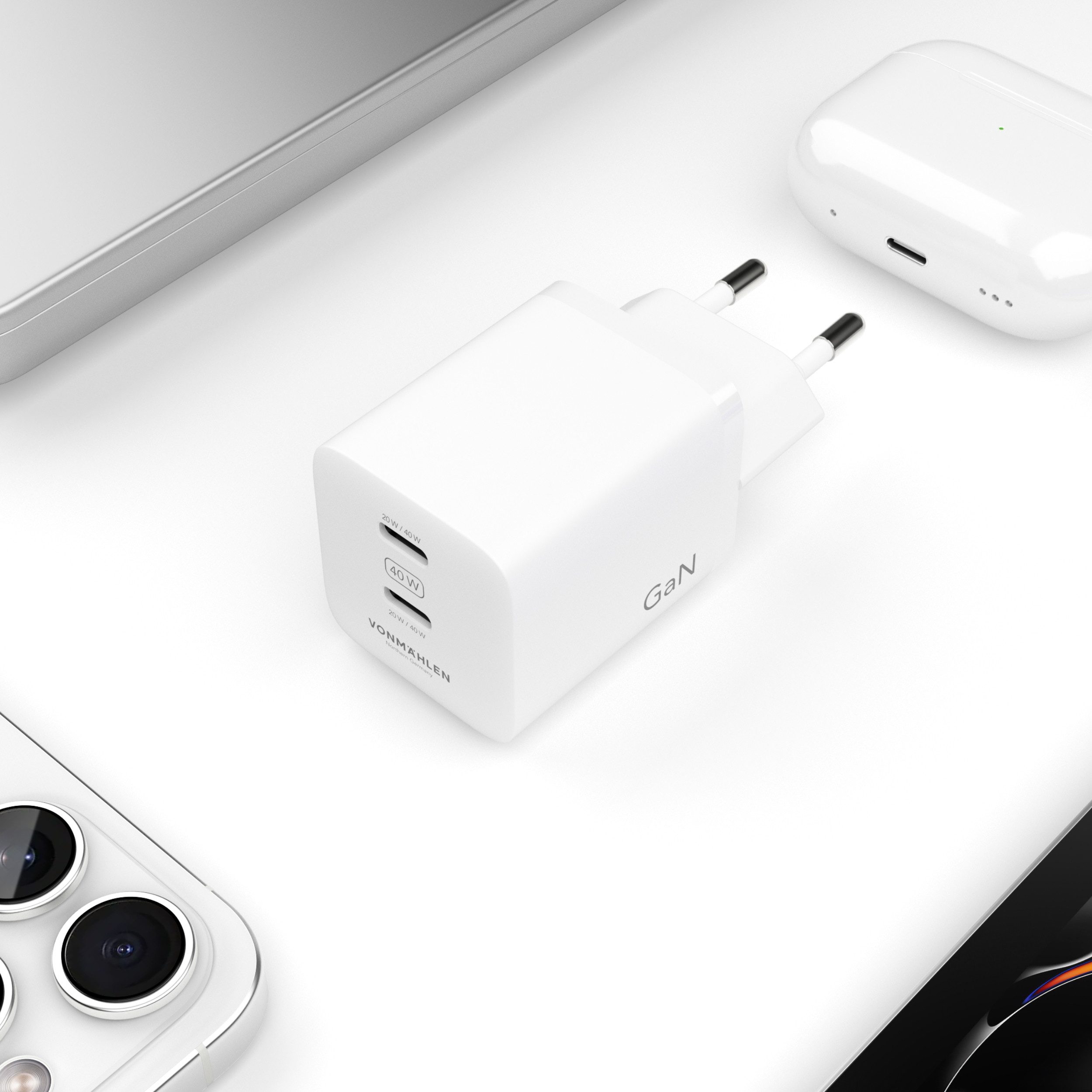 VONMÄHLEN Unity GaN 40W USB-Ladegerät