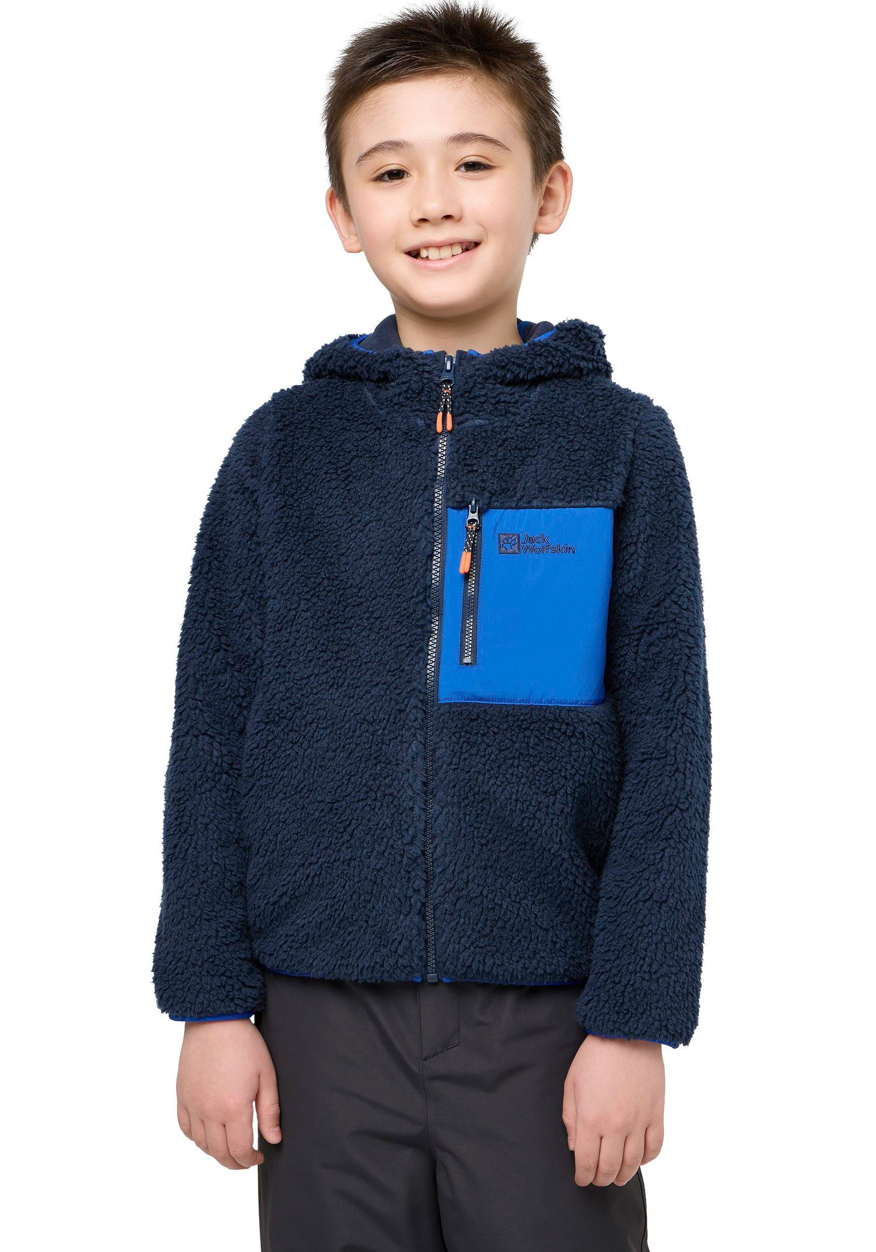 Jack Wolfskin Fleecejacke ICE CURL HOOD JACKET K Winterjacke