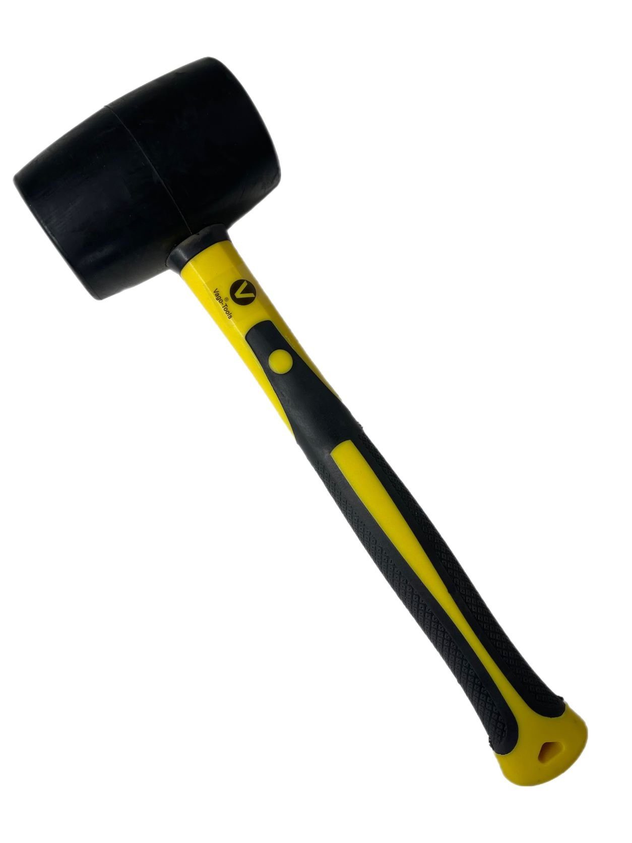 VaGo-Tools Hammer Gummihammer Hammer Ausbeulhammer 500g Schonhammer Fiberglasstiel