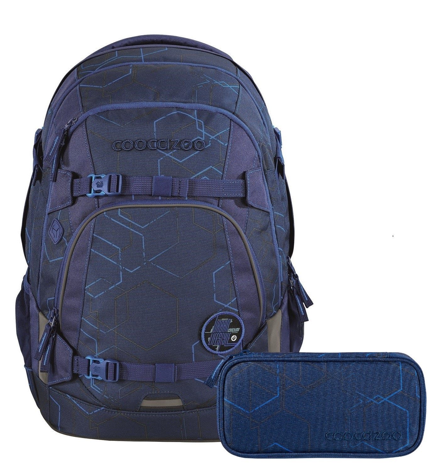 coocazoo Schulranzen Schulrucksack-Set MATE Blue Motion günstig online kaufen