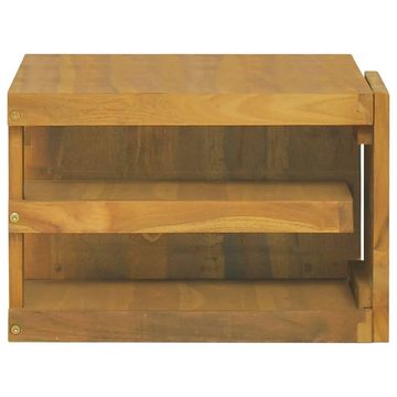 vidaXL Fächerschrank Wand-Badschrank 60x45x30 cm Massivholz Teak (1-St)