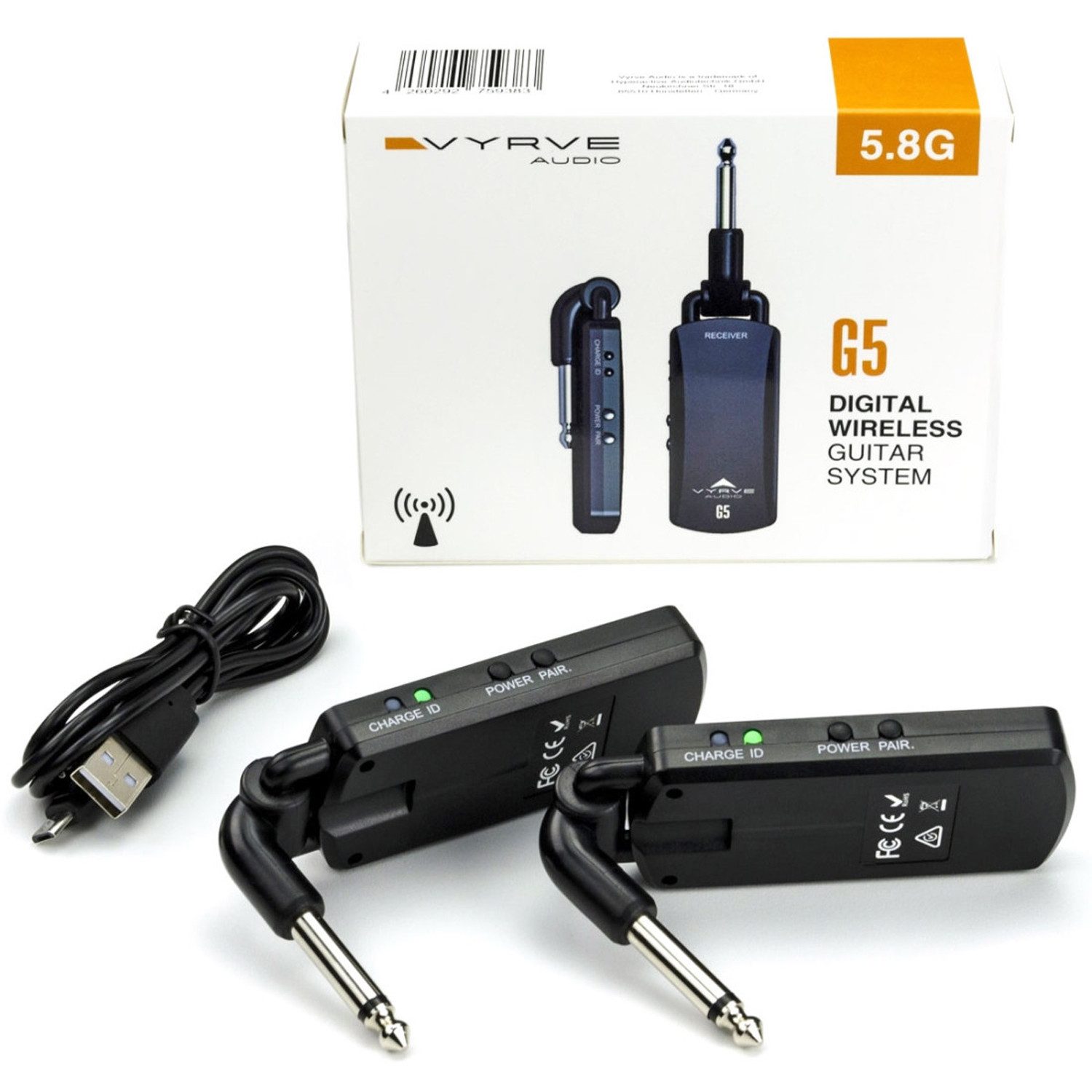 Vyrve Audio E-Gitarre Vyrve Audio G5 Wireless Funksystem für Gitarre, Zum schnellen Transponieren der Tonhöhe