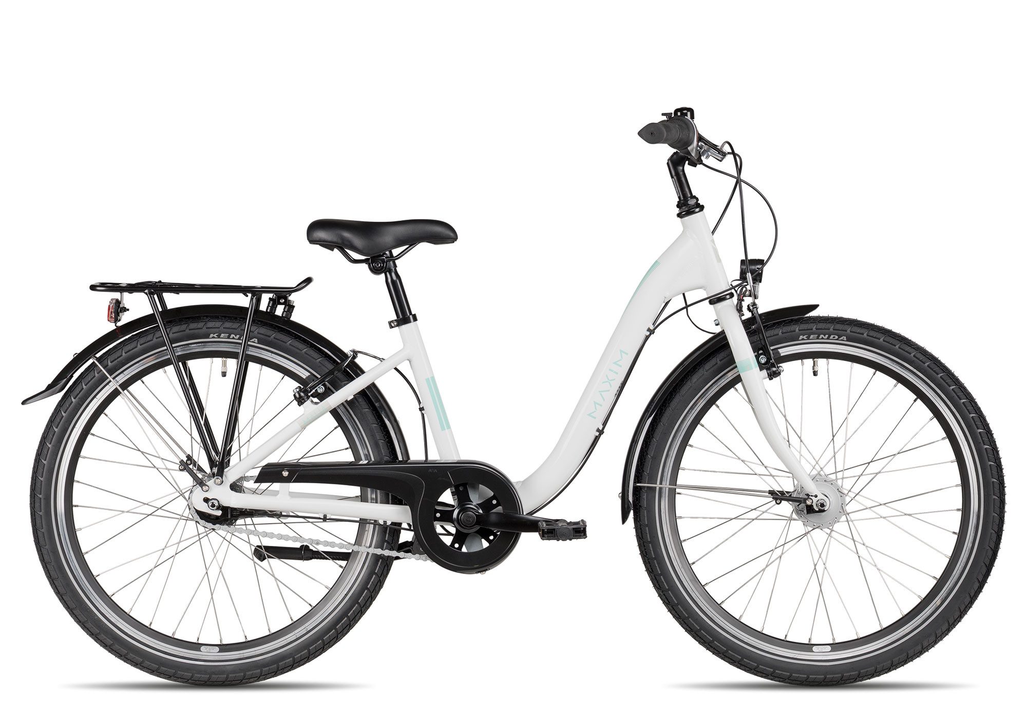 Maxim Kinderfahrrad Malia 24 7 Wave, 7 Gang Shimano Nexus 7 SG-C3001 Rücktritt Schaltwerk, Nabenschaltung Rücktritt, Nabenschaltung Rücktritt weiß