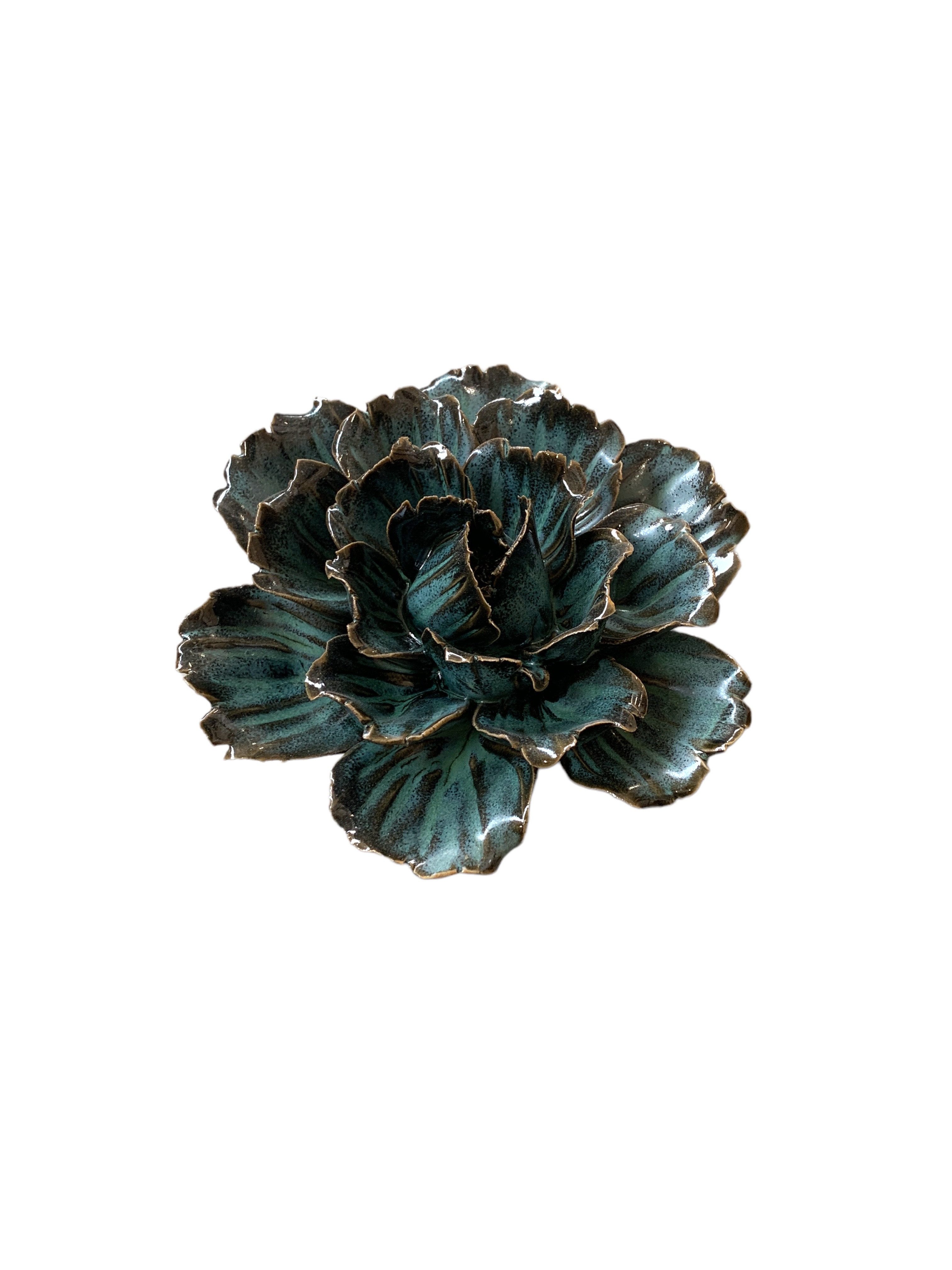 trendfleur Tischvase Blüten-Keramik