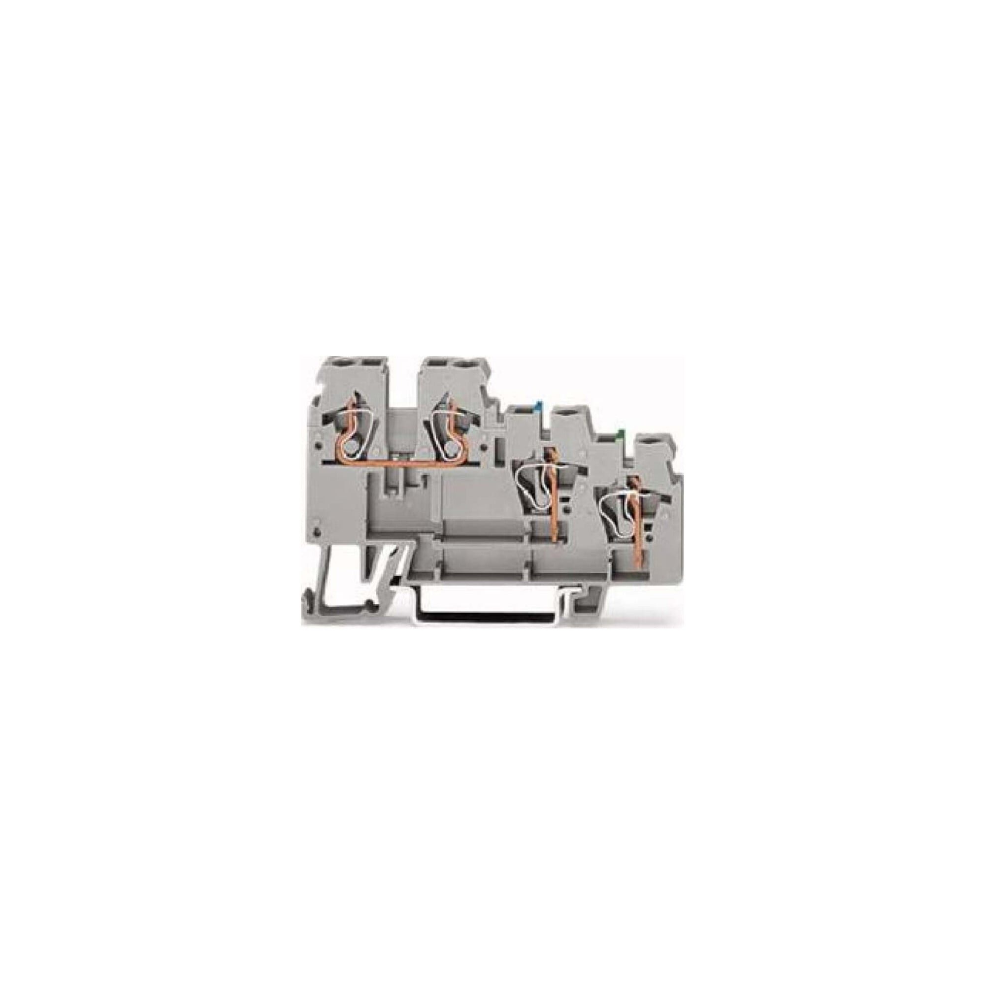 WAGO Klemmbefestigung WAGO GmbH& Co. KG 3-Leiter-Aktorenklemme 0,08-2,5mm grau 270-572 50 St
