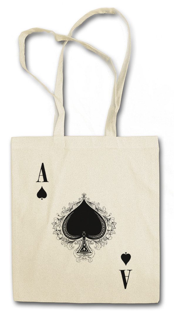 Beuteltasche Ace Of Spades III Stofftasche Pik As Spade Ace Poker Card Casino Karte