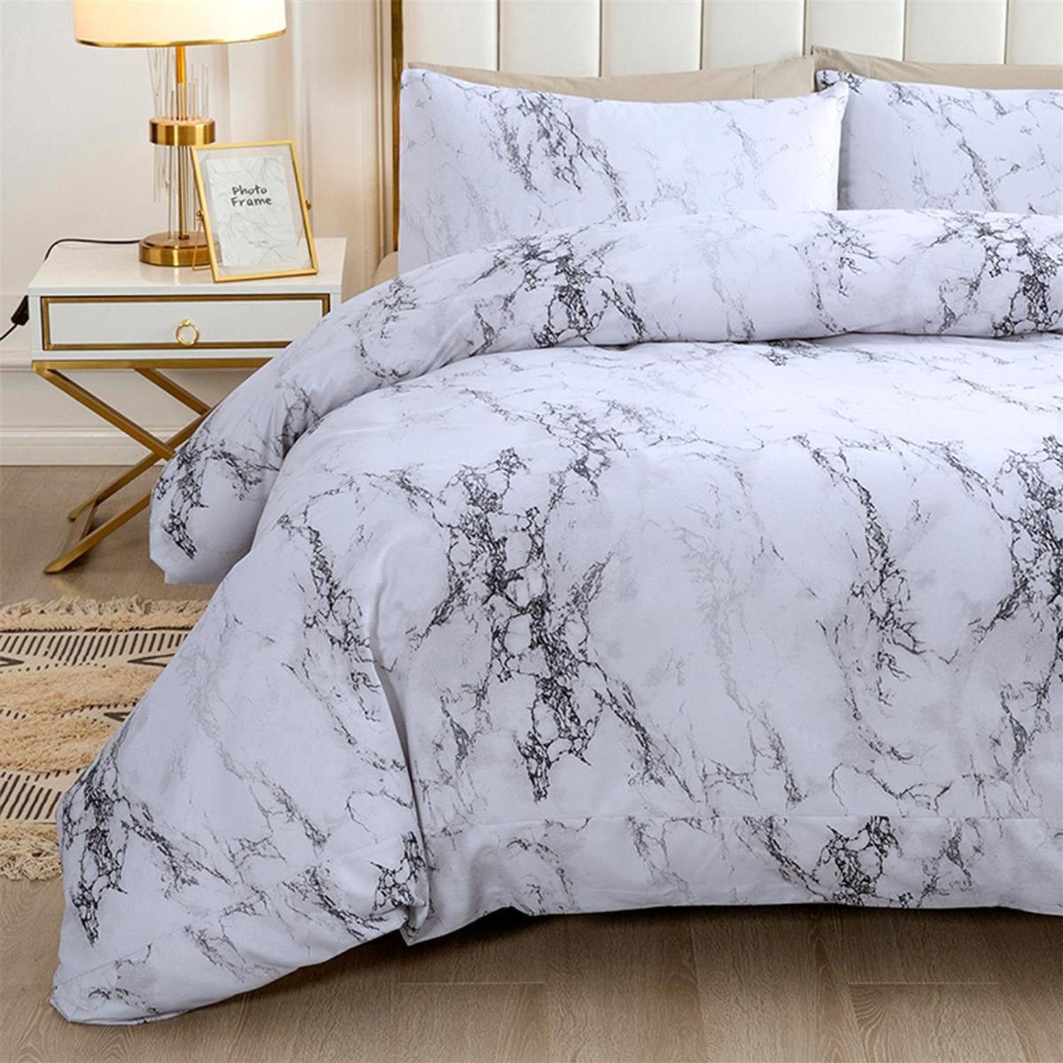 Intirilife Bettwäsche, Polyester, 2 teilig, Bettwäsche günstig online kaufen