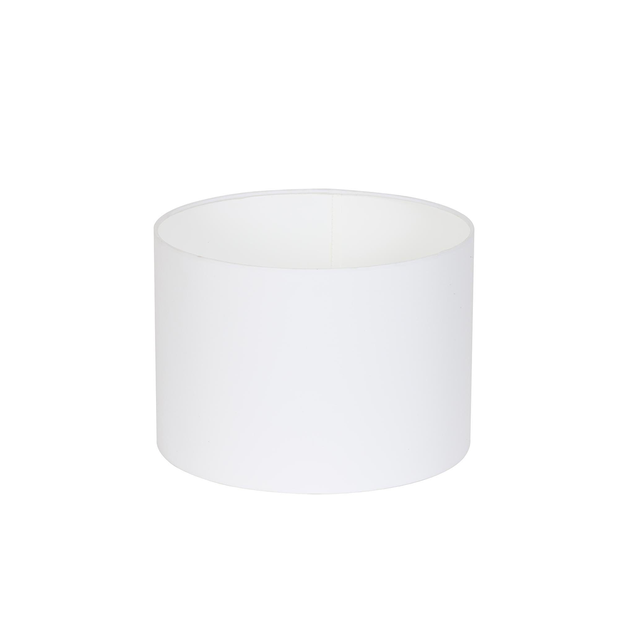 Light & Lampenschirm Lampenschirm Polycotton Zylinder - - Living Ø30x21cm Weiß