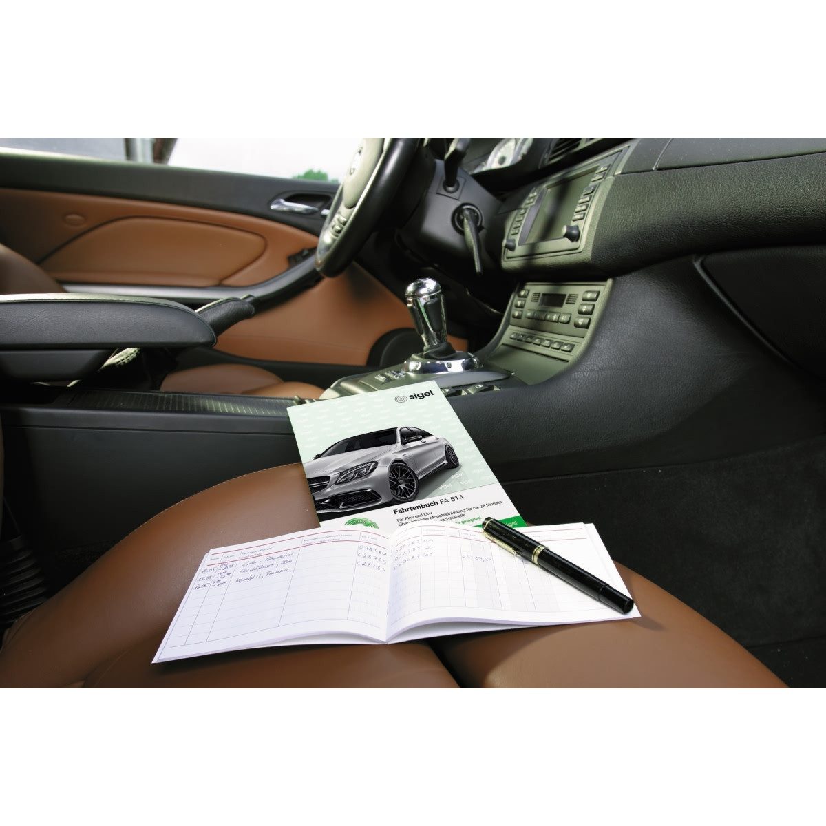 Sigel Formularblock Fahrtenbuch A6 40 Blatt für Pkw 3 Stück