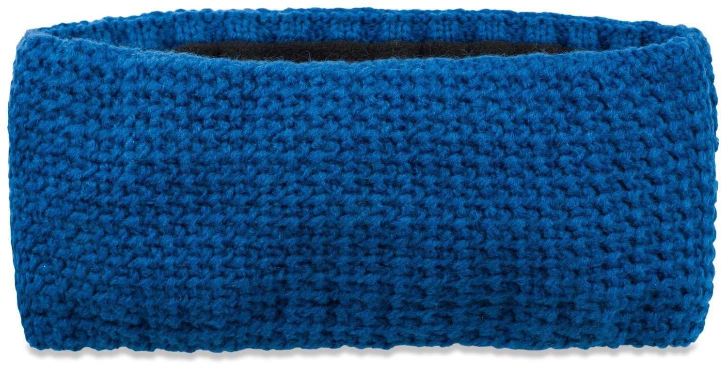 styleBREAKER Stirnband (1-St) Einfarbiges Stirnband in feiner Häkel Optik Cobalt Blau