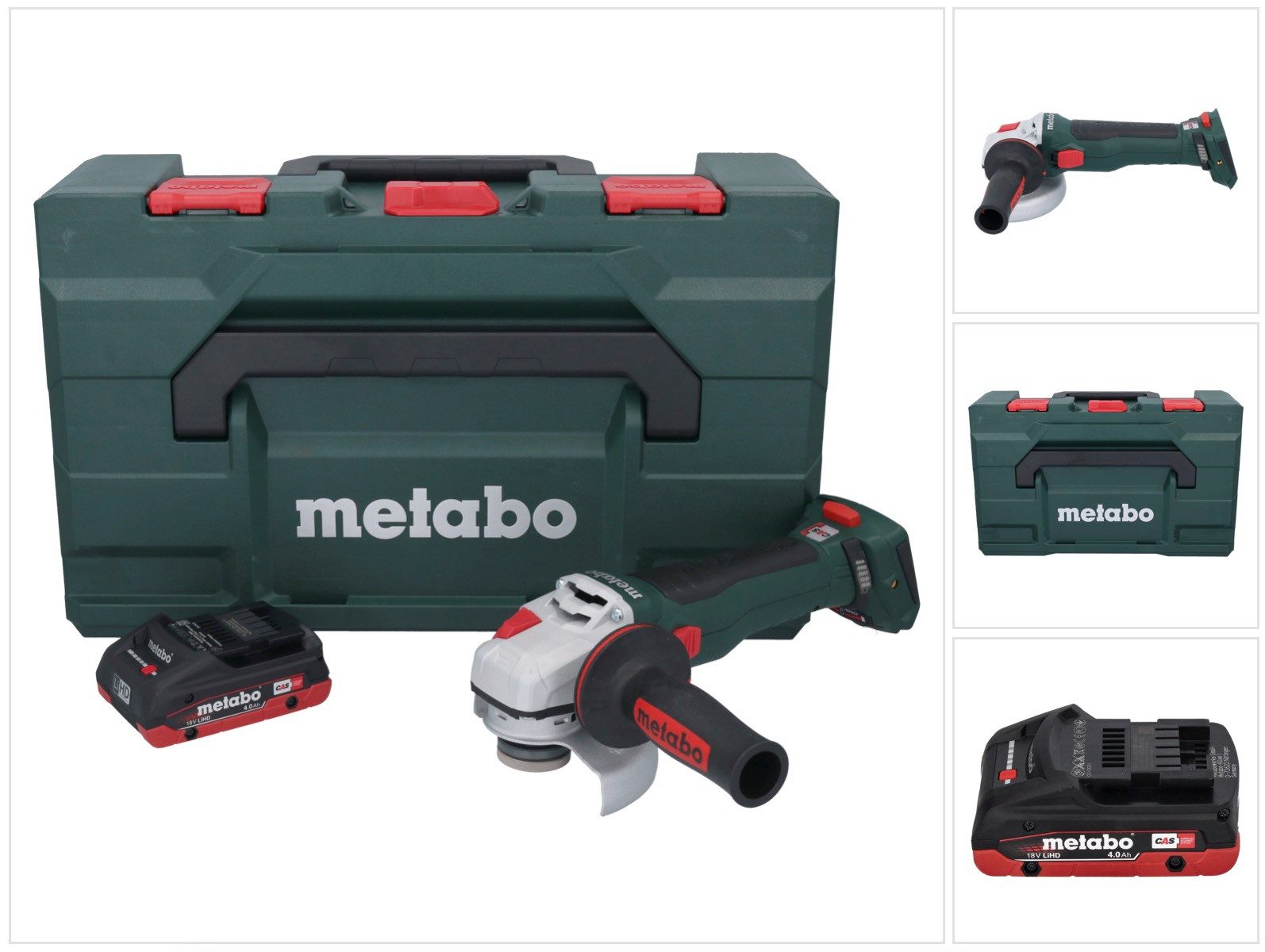metabo Akku-Winkelschleifer WB 18 LT BL 11-125 Quick Akku Winkelschleifer 18 V 125 mm Brushless