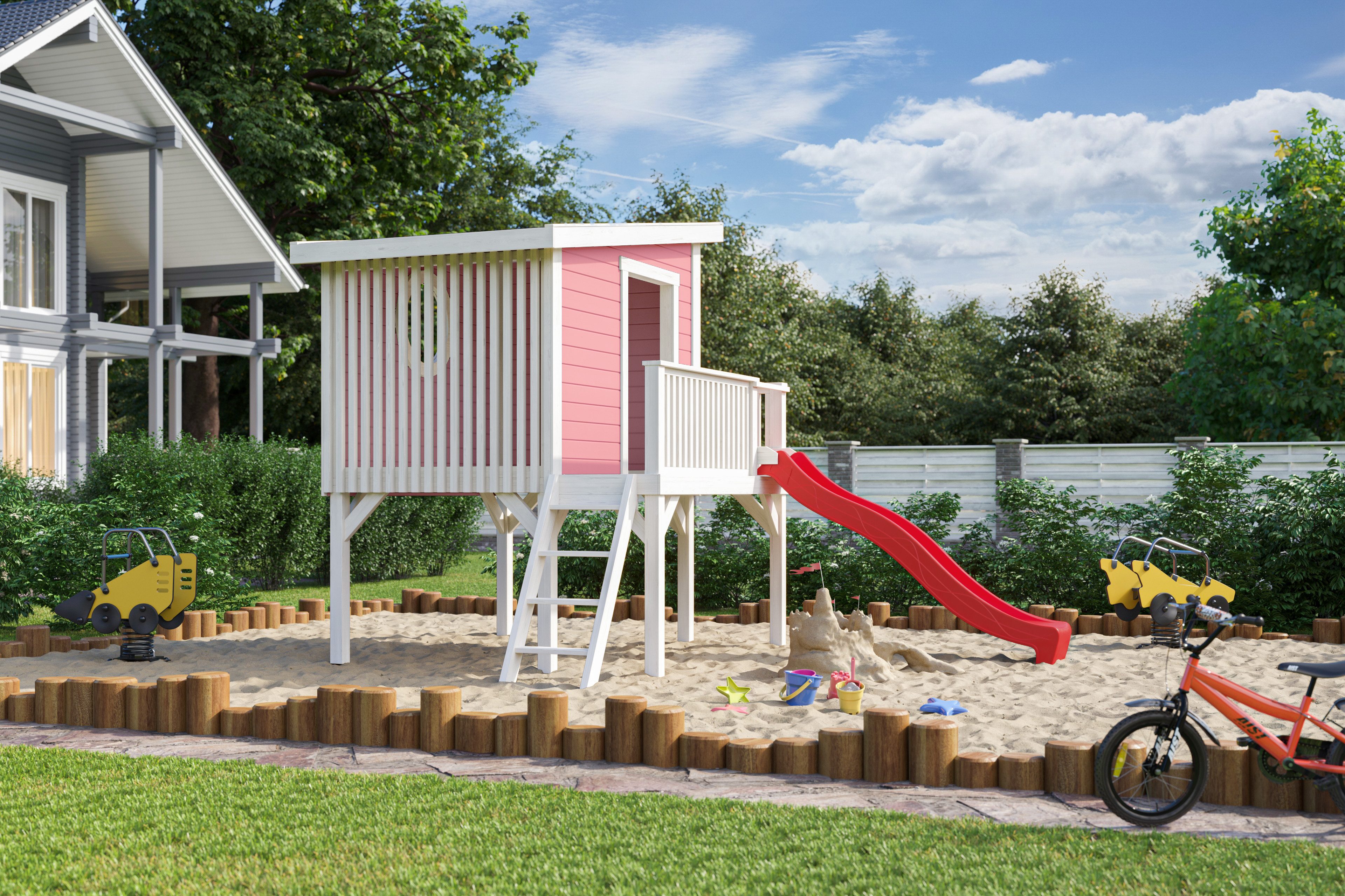 Nordic Holz Spielhaus TIVOLI 1, BxTxH: 230x270x194 cm