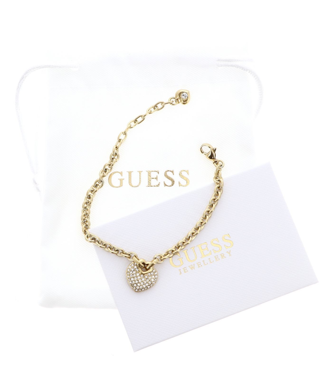 Guess Gliederarmband Heart Pave Bracelet günstig online kaufen