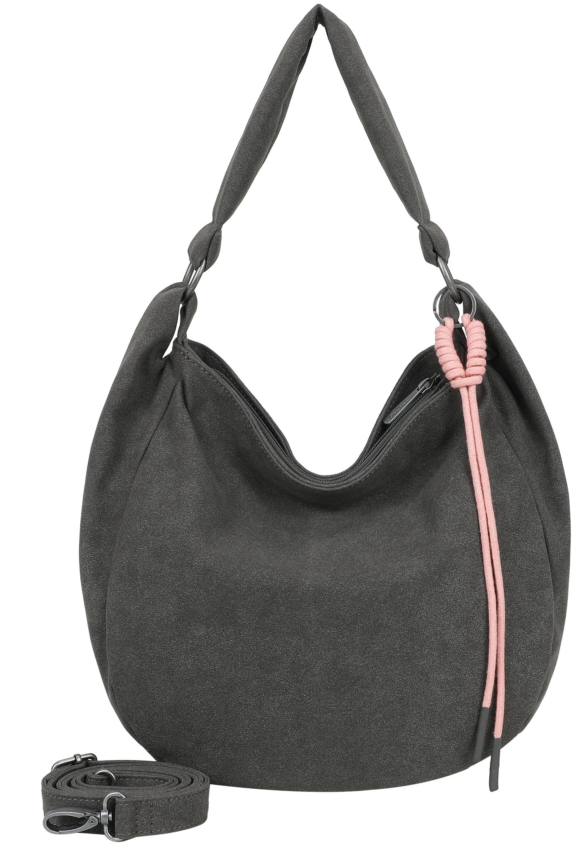 Schultertasche Sue01 Suede Jacky Soft Dark Olive