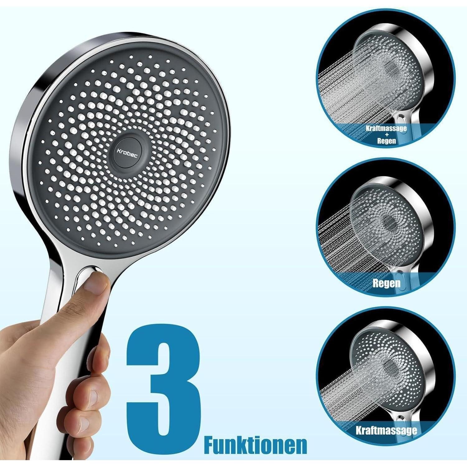 LuxusKollektion Handbrause Handbrause Duschkopf Regendusche 130 günstig online kaufen