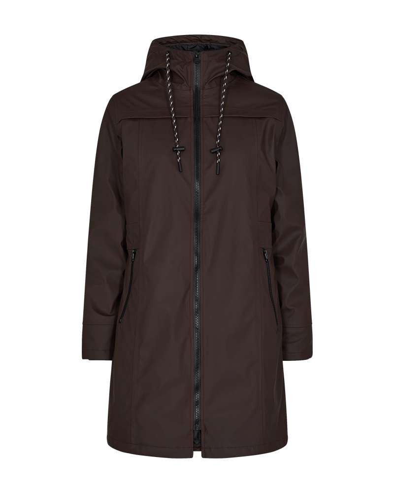FREEQUENT Regenjacke FQRAIN-JACKET wasserabweisend mit Kapuze