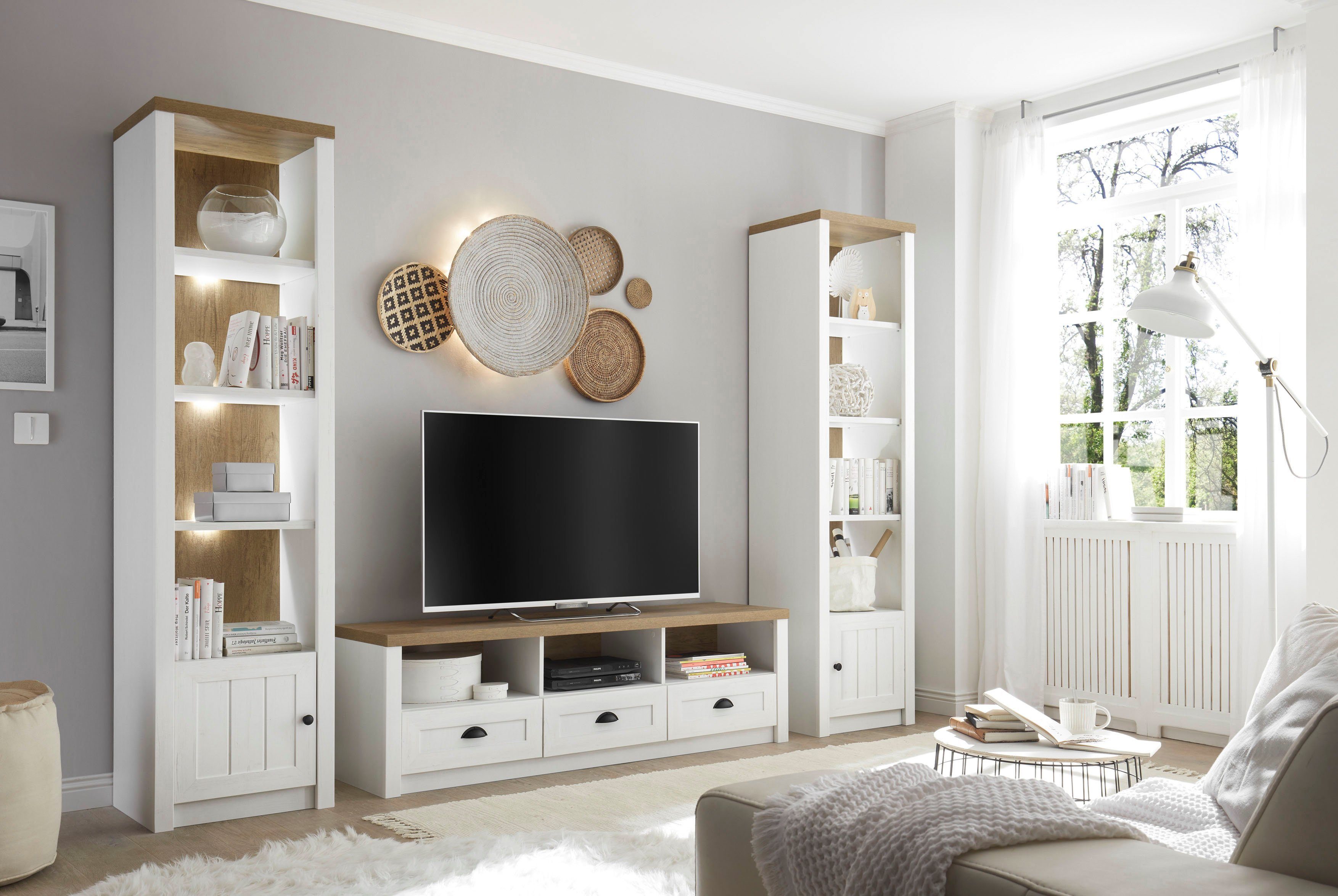 Home affaire Wohnwand »Beauvais«, (Set, 3tlg), im