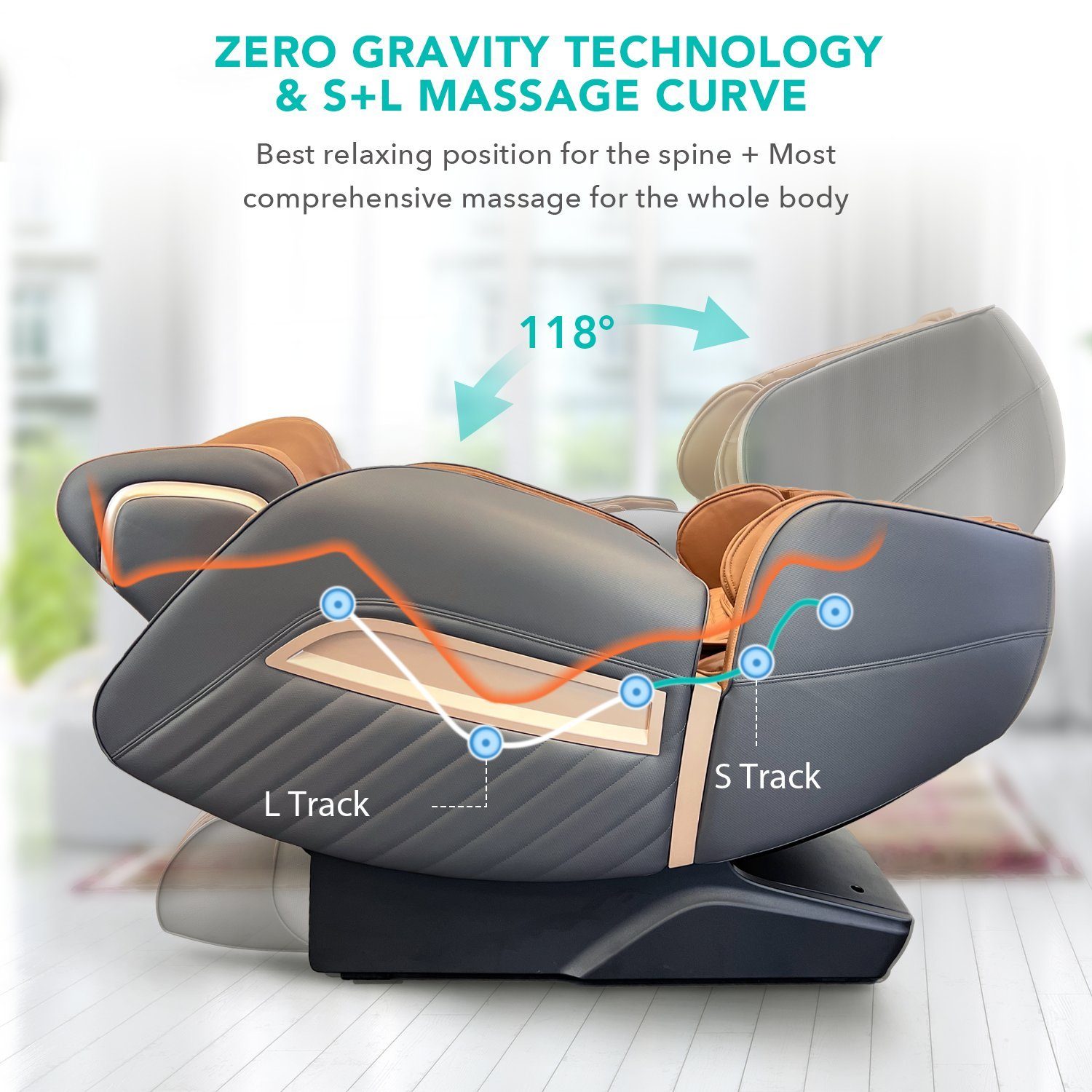 NAIPO Massagesessel, Zero-Gravity Massagestuhl mit Wärmefunktion, günstig online kaufen