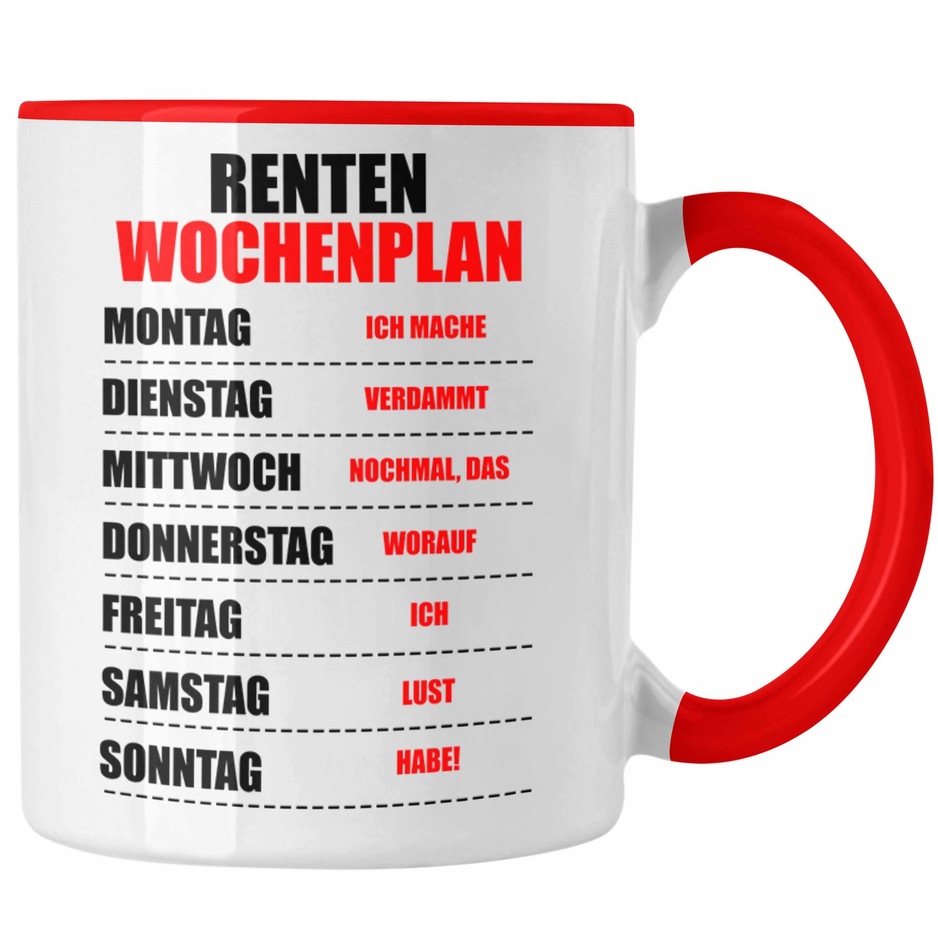 Trendation Tasse Trendation - Renter Tasse Ruhestand Geschenk Rente für Mann Frau Lusti