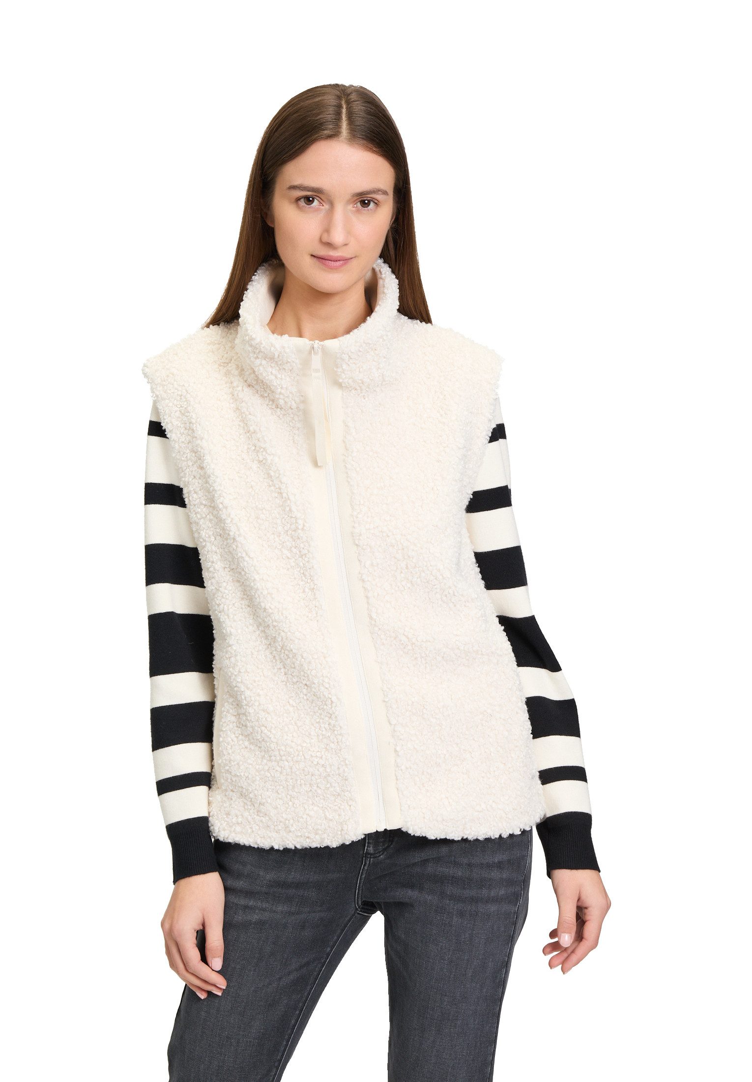 Betty&Co Plüschweste Damen Kunstfell-Weste mit Taschen günstig online kaufen