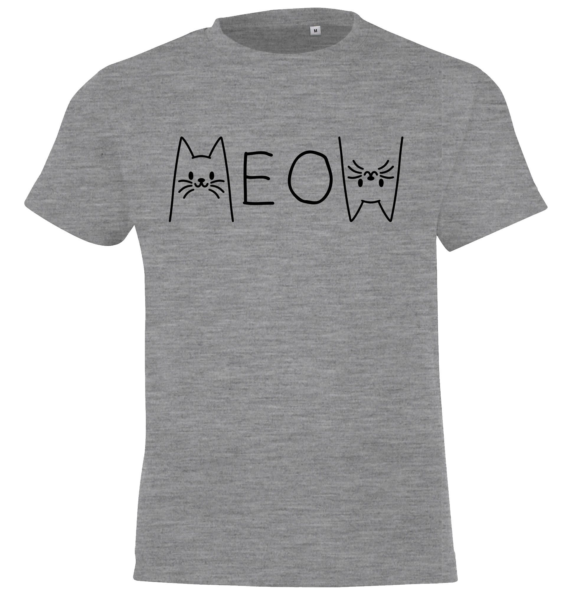 Print-Shirt MEOW Kinder T-Shirt