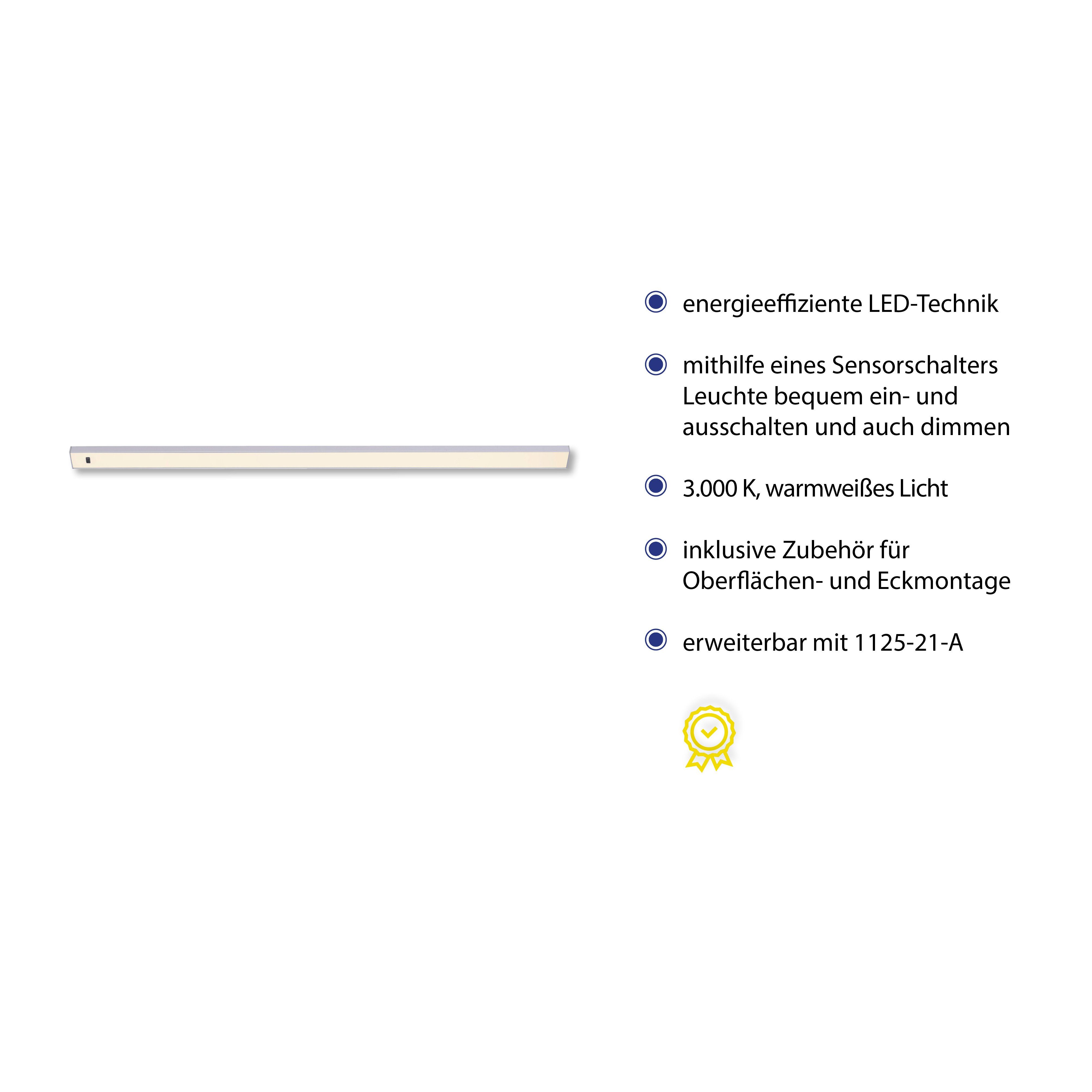 Neuhaus Lichtleiste Warmweiß, LED Sensordimmer Paul Unterbauleuchte, Sensorschalter, Dimmfunktion, fest dimmbar AMON, integriert, über