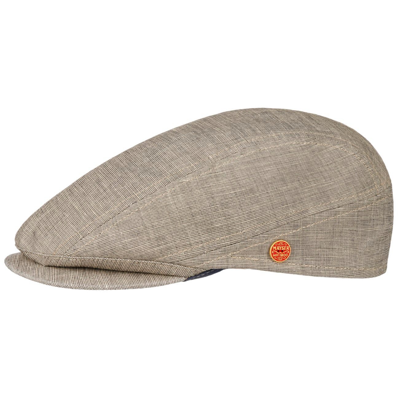 Mayser Flat Cap (1-St) Baumwollcap mit Schirm, Made in the EU
