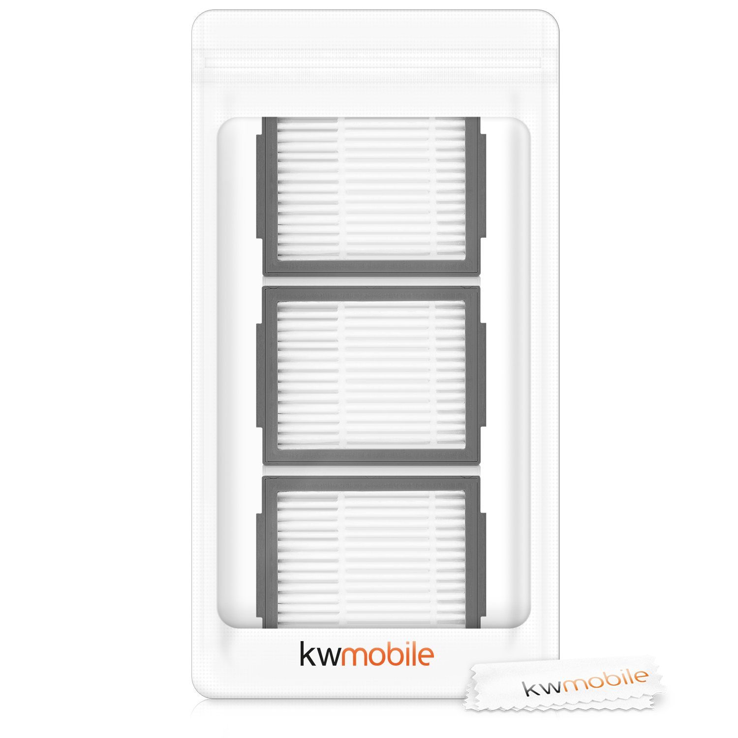 kwmobile Bodenstaubsauger Filter Set für iRobot Roomba e/i Serie - 3x Hochleistungsfilter, Filter 3er Set für iRobot Roomba e/i Serie – Bild 4 von 5