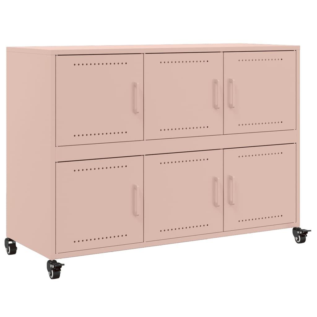 furnicato Sideboard Rosa 100,5x39x72 cm Stahl (1 St)