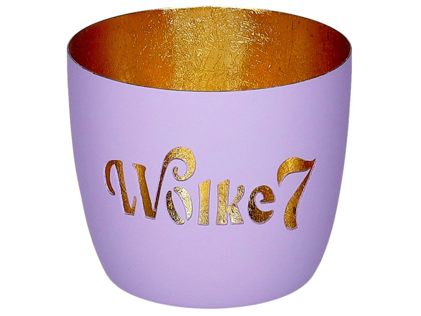 Giftcompany Windlicht Madras Windlicht M Wolke 7 lila/gold 8,5cm