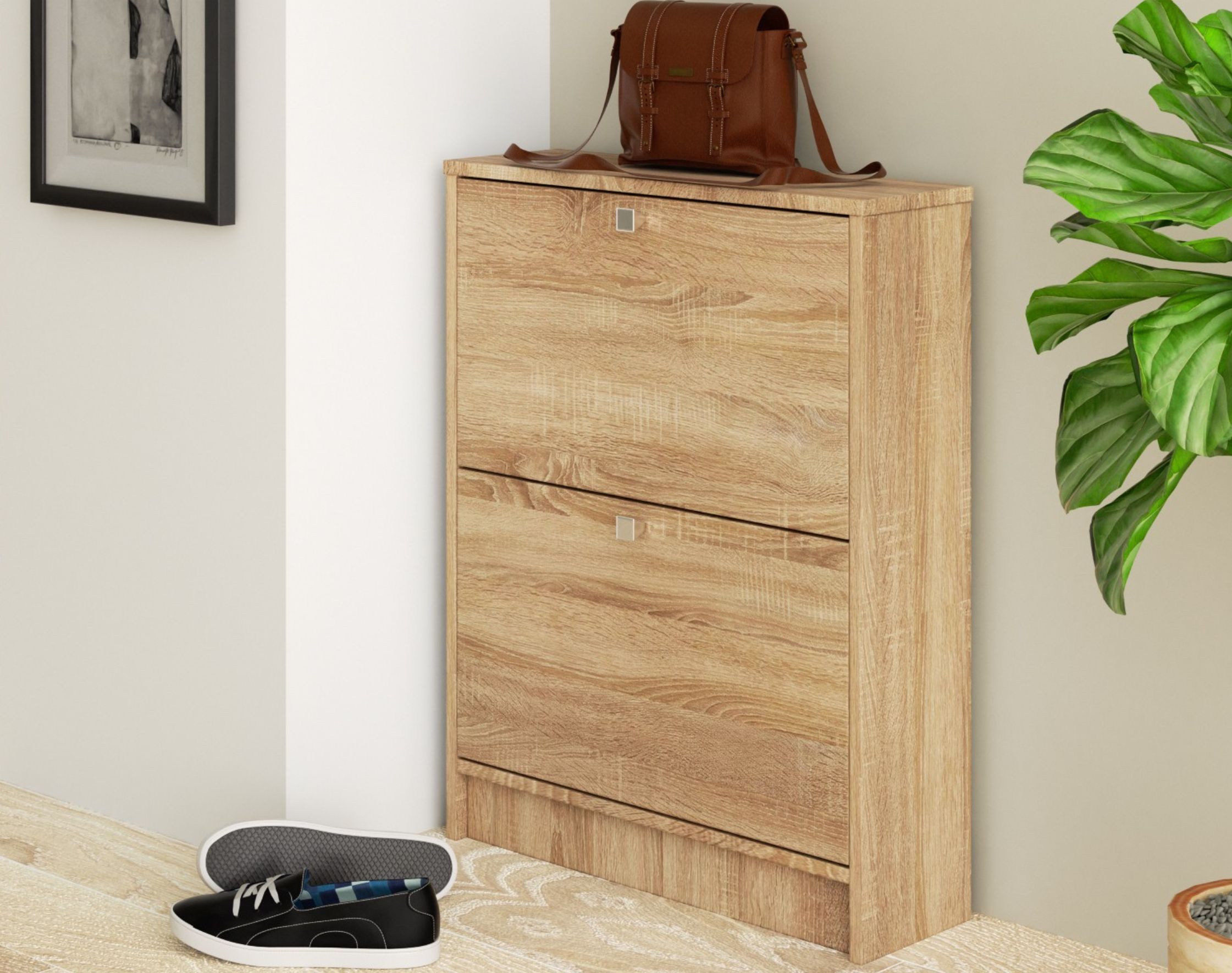 Home Collective Schuhschrank mit 2 Flügeltüren, Elegant, Flur, Schlafzimmer günstig online kaufen