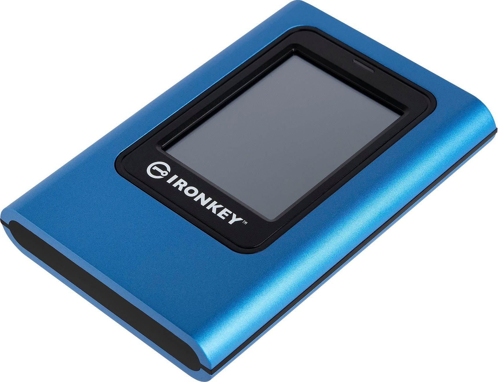Kingston IRONKEY VAULT PRIVACY 80 EXTERNE SSD 960GB externe SSD (960 GB) 250 MB/S Lesegeschwindigkeit, 250 MB/S Schreibgeschwindigkeit