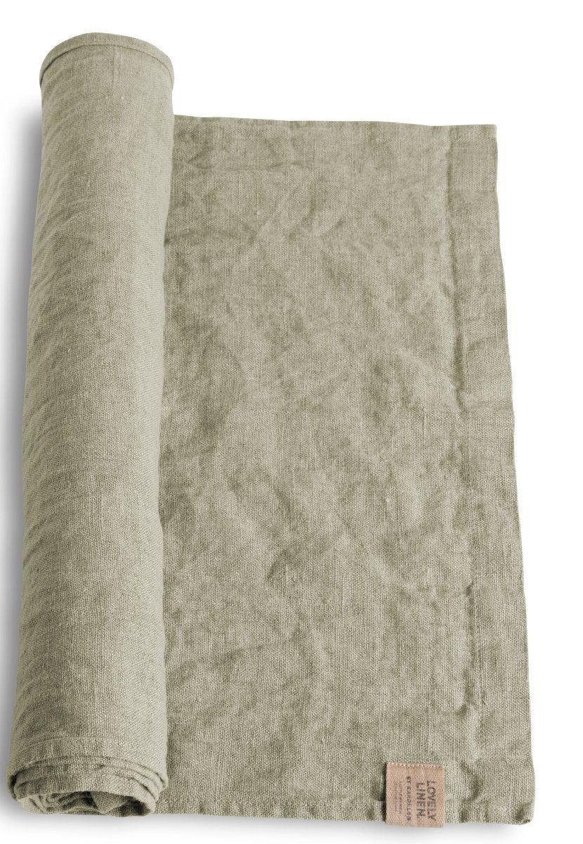 Lovely Linen Tischläufer Linen Lovely Tischläufer Leinen avocado 47 x 150 c günstig online kaufen
