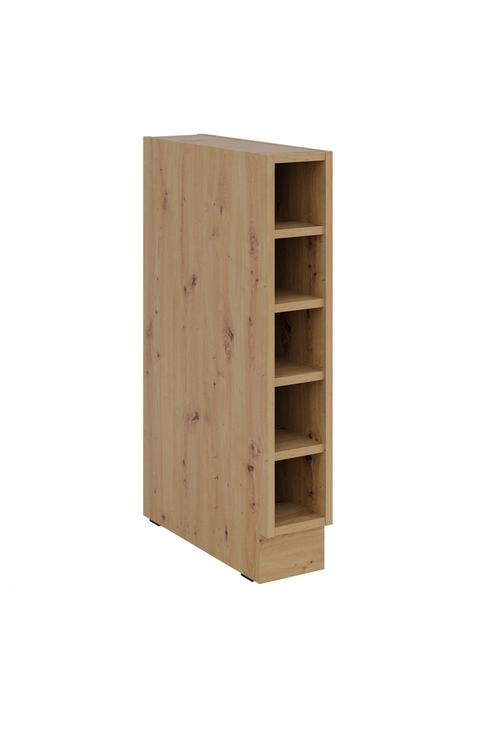 Küchen-Preisbombe Unterschrank Regal 15 cm Eiche günstig online kaufen