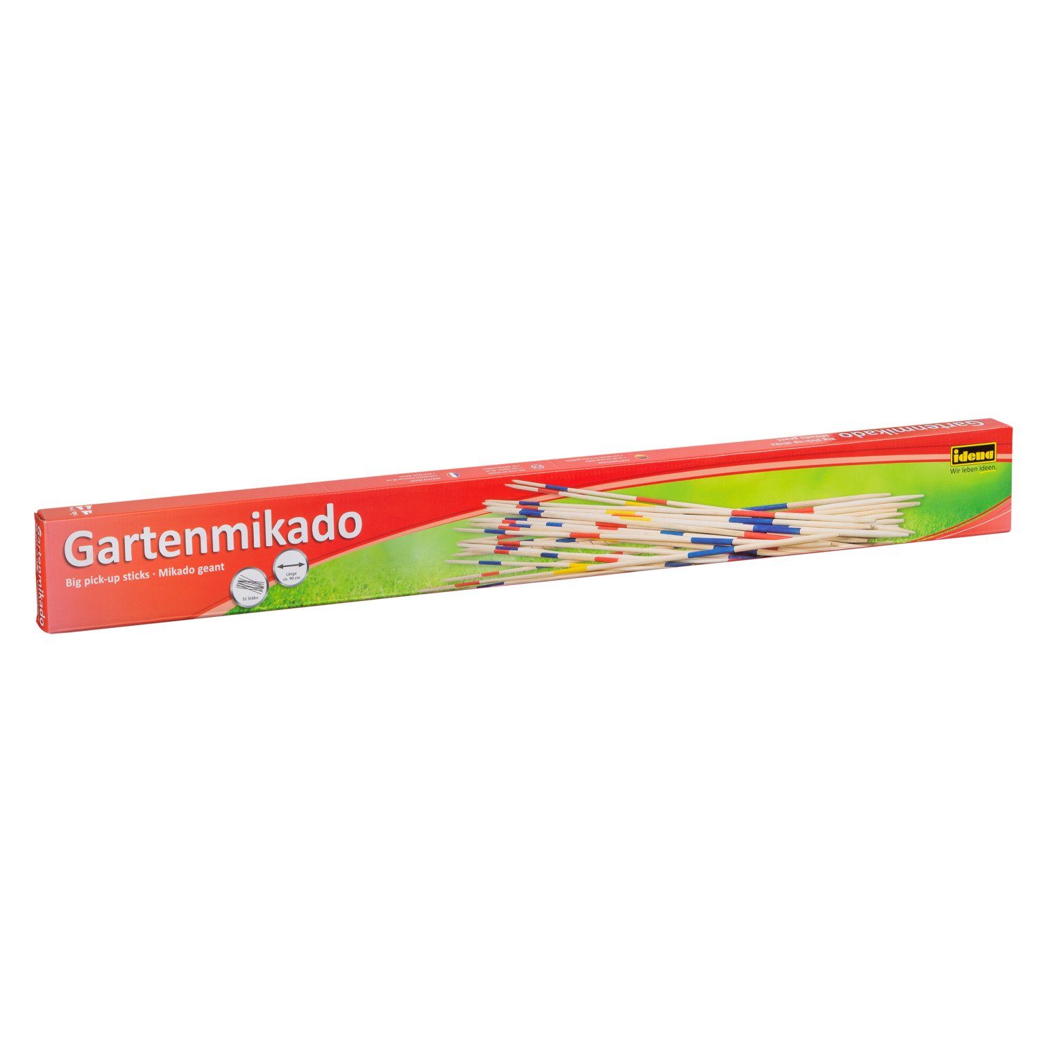 Idena Spiel Idena 6066132 - Gartenmikado mit 31 Stäben aus Bambusholz, für Kinder