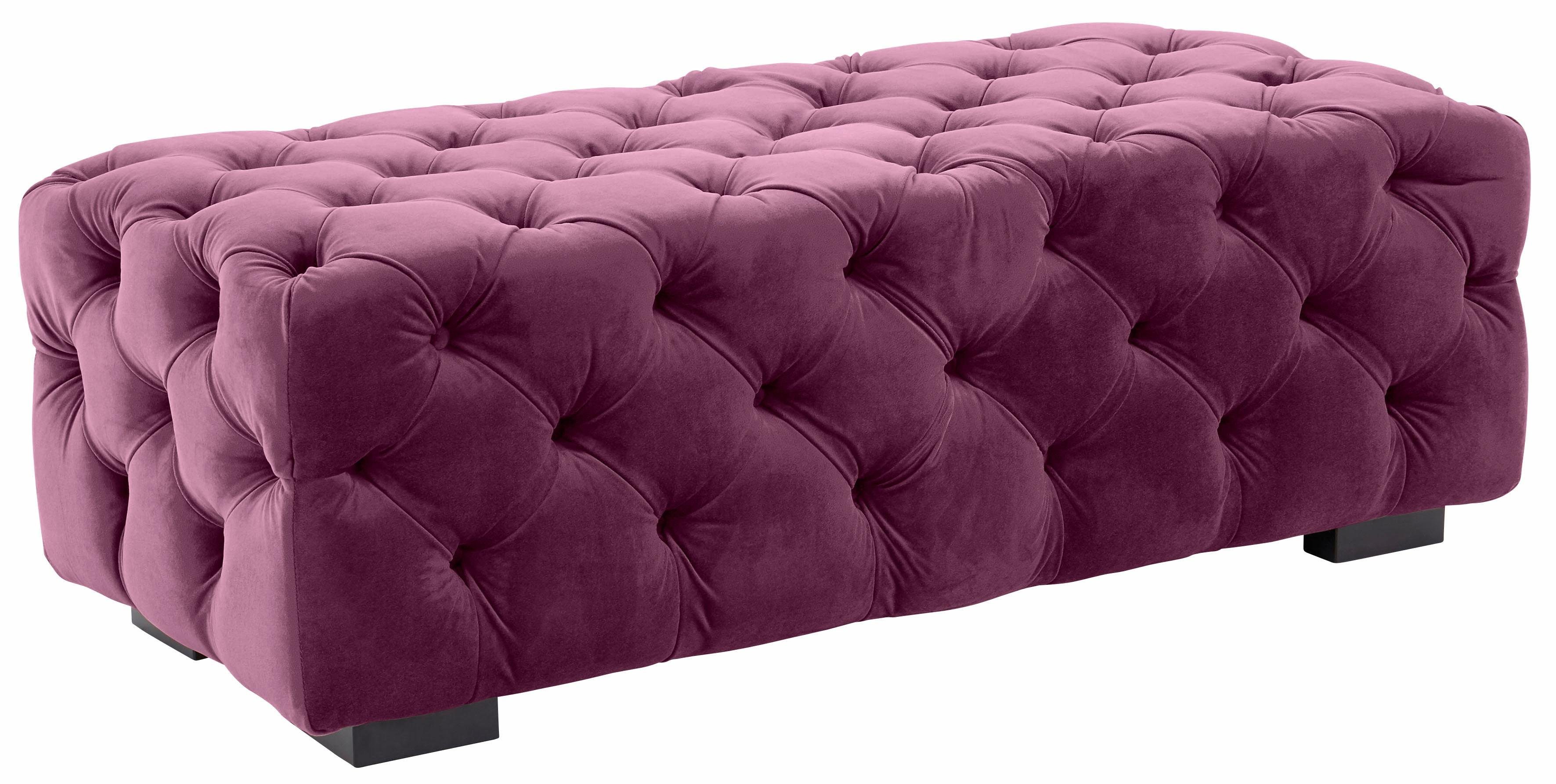 Home affaire Polsterhocker Kalina, mit klassischer Chesterfield-Knopfheftung