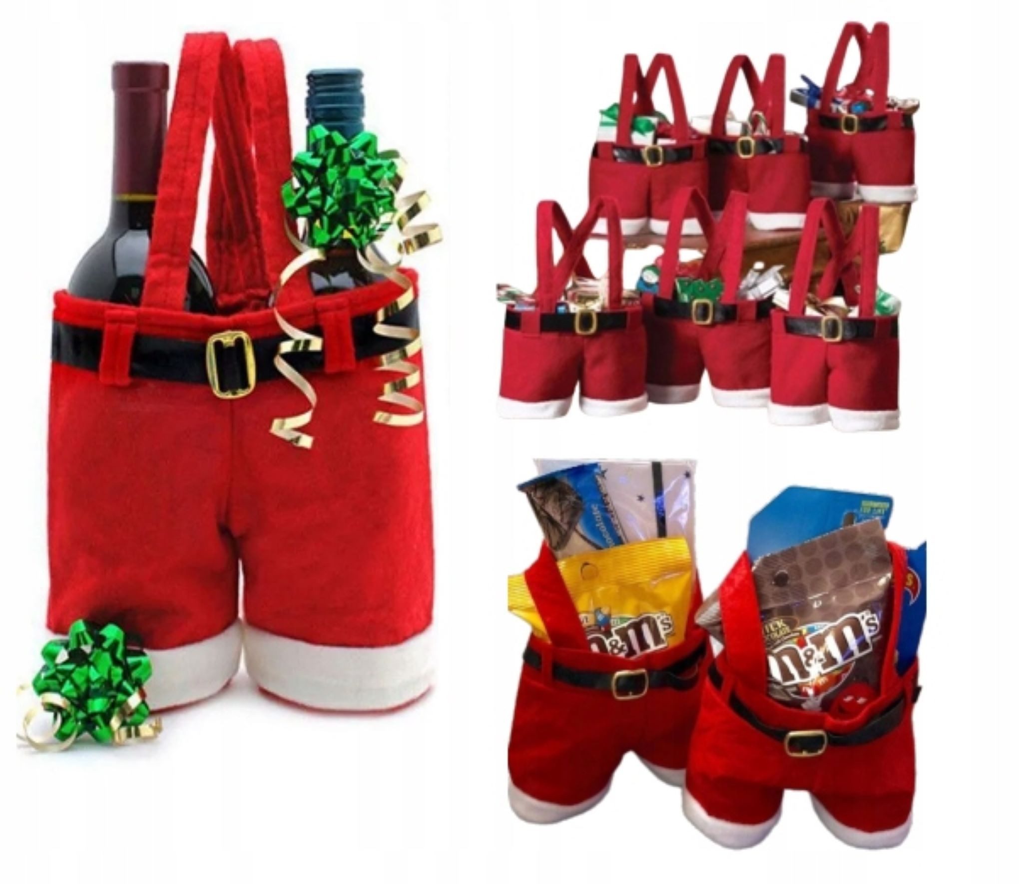Fiestas Guirca Pflege-Geschenkbox Weihnachtliche Geschenkverpackung als Nikolaushose für Süßigkeiten