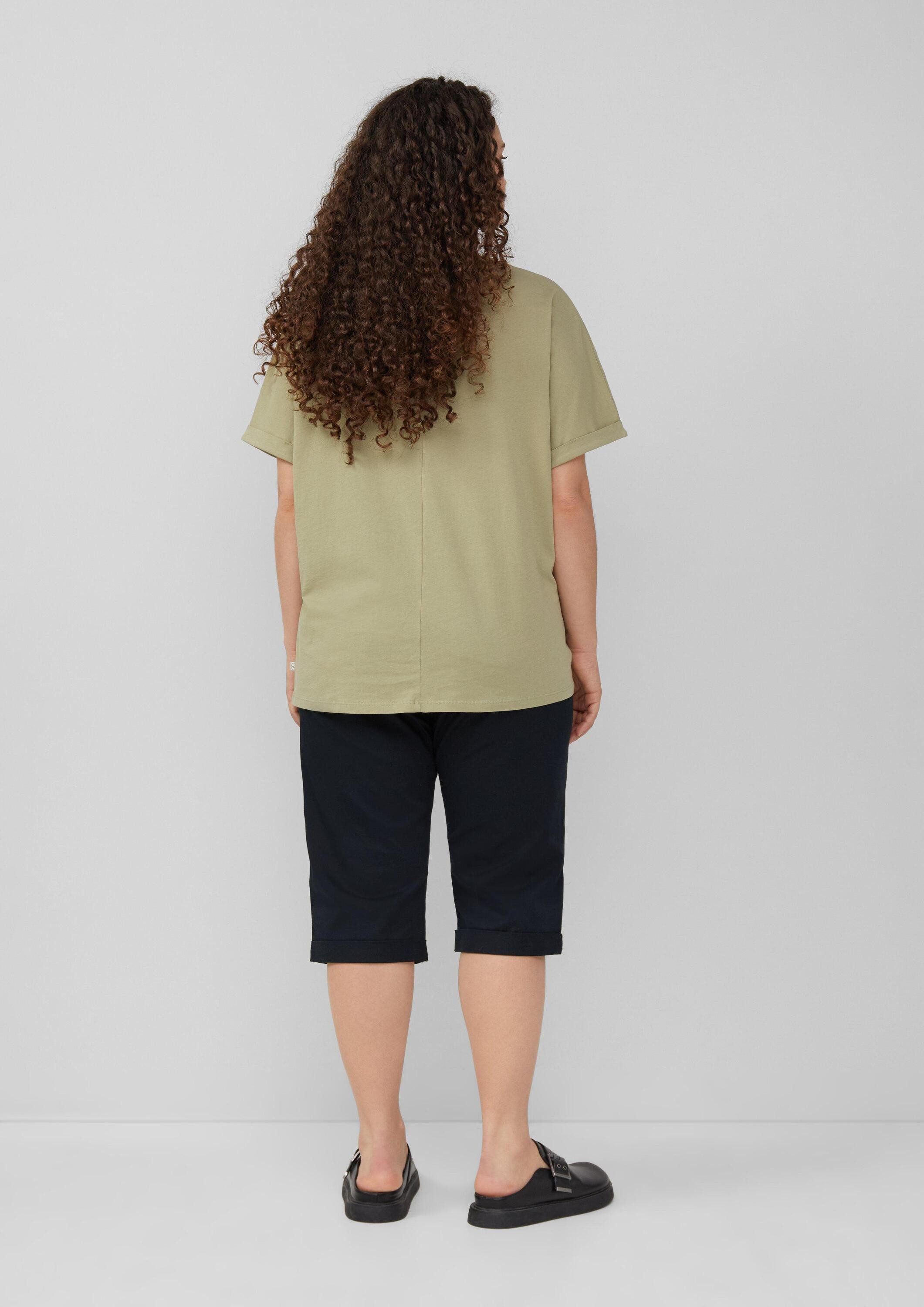 QS Caprihose Hose Capri-Hose aus Baumwoll-Elasthan-Mischung