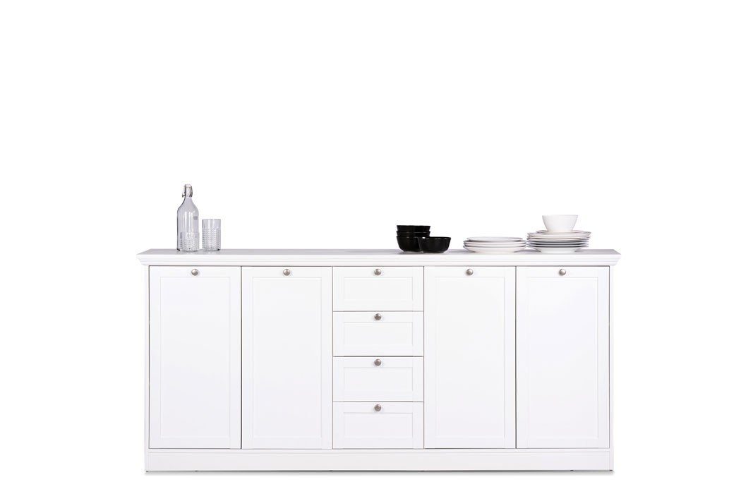 expendio Sideboard »Landström 52«, Landhausstil weiß 200x90x40 cm
