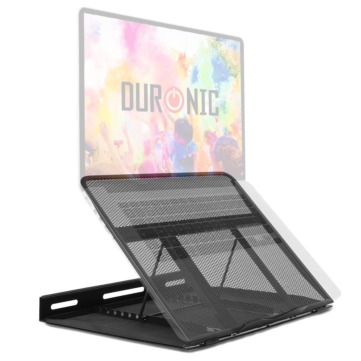 Duronic Monitorständer DM074, (Laptopständer Faltbares tragbares ergonomisches Design)