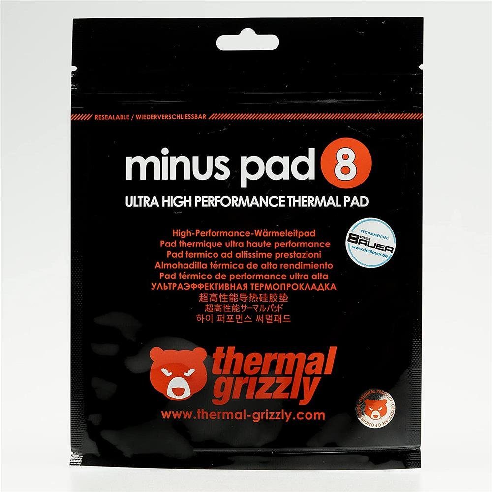 Thermal Grizzly CPU Kühler Minus Pad 8 - 120 x 20 x 0,5 mm Wärmeleitpad, selbstklebend, gute Wärmeleitfähigkeit, für Computer oder Laptop – Bild 2 von 2